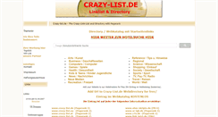 Desktop Screenshot of crazy-list.de